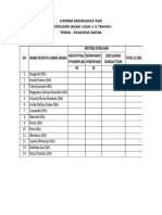 Form Penilaian Lomba Menghias Kue & Daftar Peserta Lomba