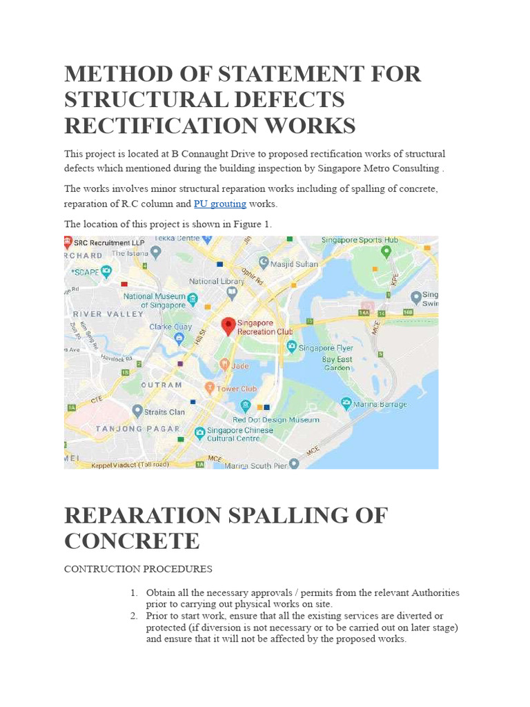 Concrete Defect Repair Methodology | PDF | Concrete | Rust