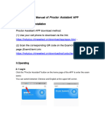 Instruction Manual of Proctor Assistant APP