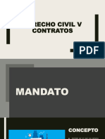 Derecho Civil v. Contrato de Mandato.