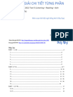 Giải chi tiết Test 5