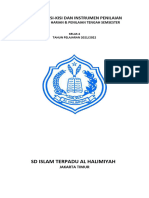 SD Islam Terpadu Al Halimiyah: Sampel Kisi-Kisi Dan Instrumen Penilaian