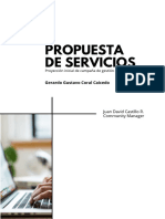 Propuesta de Servicios - Gustavo Coral