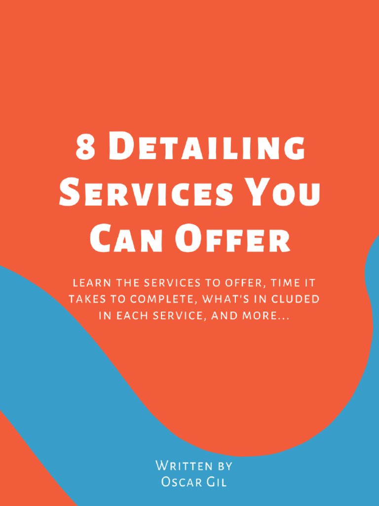 8 Services You Can Offer Guide | PDF | Paint | Washing Machine