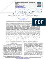 Study The Effect of Industrial Dairy, Textile, Leather and Paper Waste Water On The Engineering and Geotechnical Properties of Fine-Grained Soil