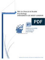 MSC Clinical & Health Psychology Module Details