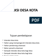 Interaksi Desa - Kota