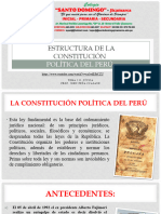 Tema 2 - Estructura de La Constitución Política Del Perú - Civica 2º Ib