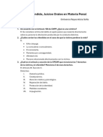 Preguntas Víctima U Ofendido, Juicios Orales en Materia Penal