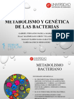 Metabolismo y Genetica de Las Bacterias