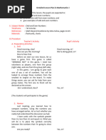 Grade 3 Odd and Even Numbers Lesson Plan | PDF | Lesson Plan | Teachers