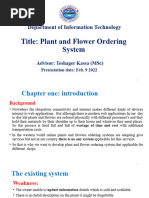 Plant and Flower Ordering System