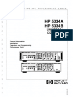 HP 5334B User Manual 7029591