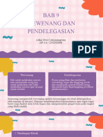 Bab 9 Wewenang & Pendelegasian