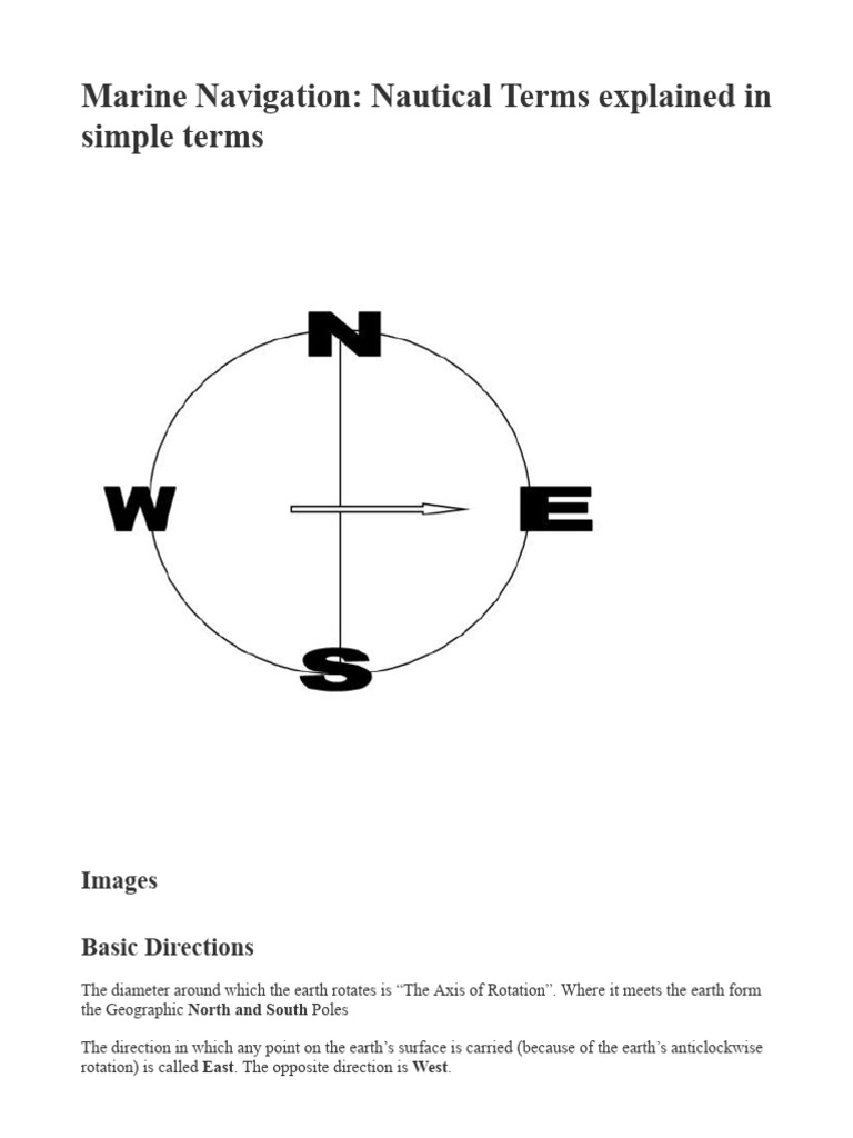 Marine Navigation Nautical Terms Explained in Simple Terms Download