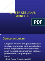 Konsep Kebijakan Moneter