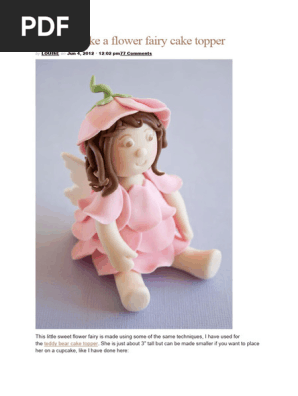 How to make a flower fairy cake topper