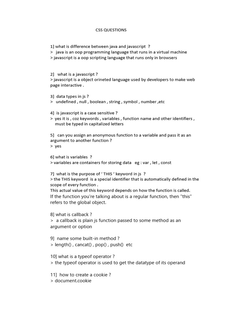 Css viva pdf