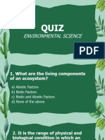 Environmental Science Quiz