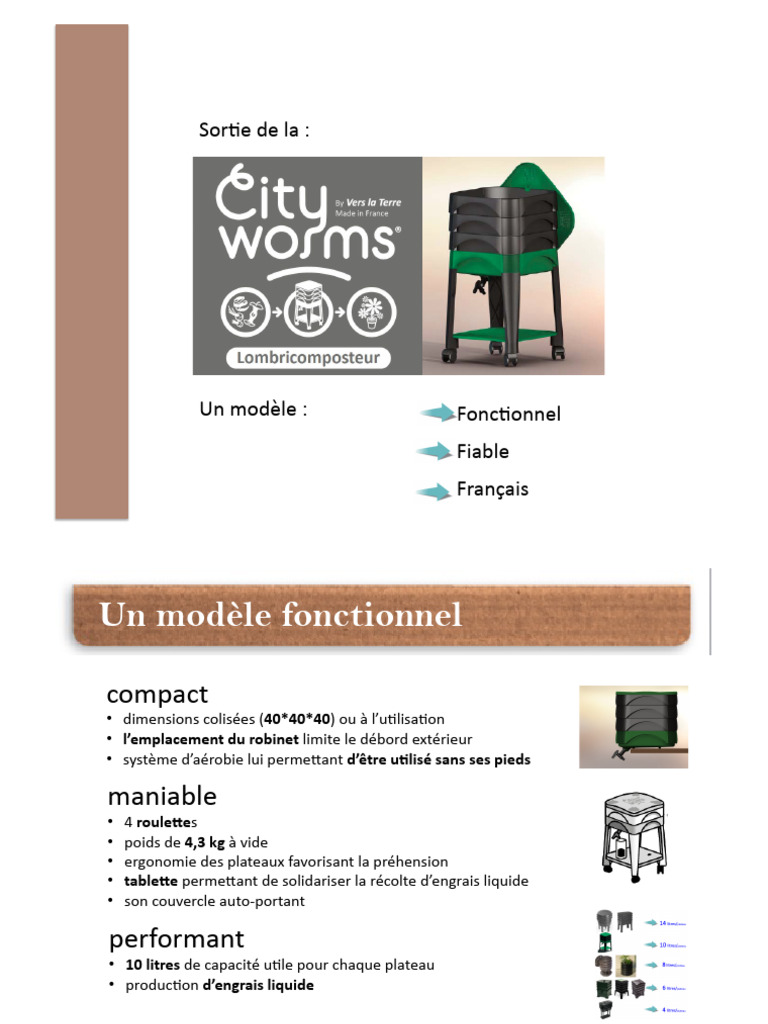 Composteur City Worms Compact et Fiable | PDF