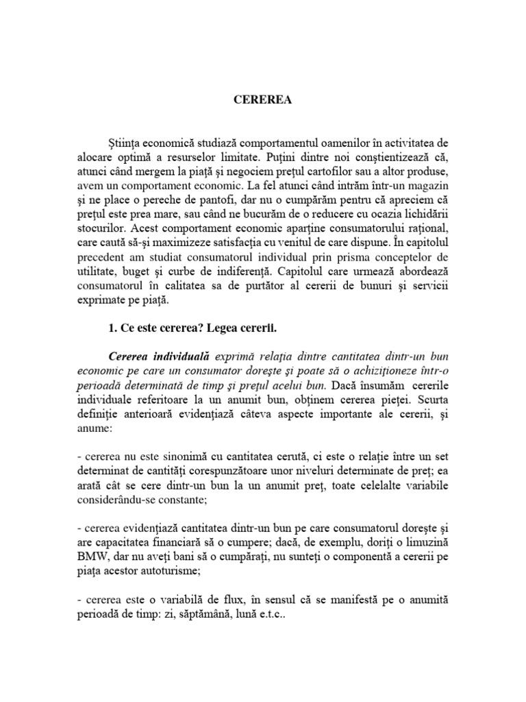 Curs Cererea | PDF