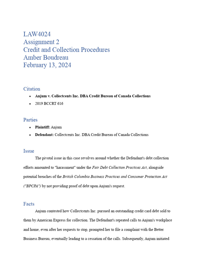 Assignment 2 Amber Boudreau | PDF