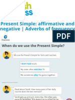 ENGLISH CLASS Present Simple Affirmative and Negative - Adverbs of Frequency