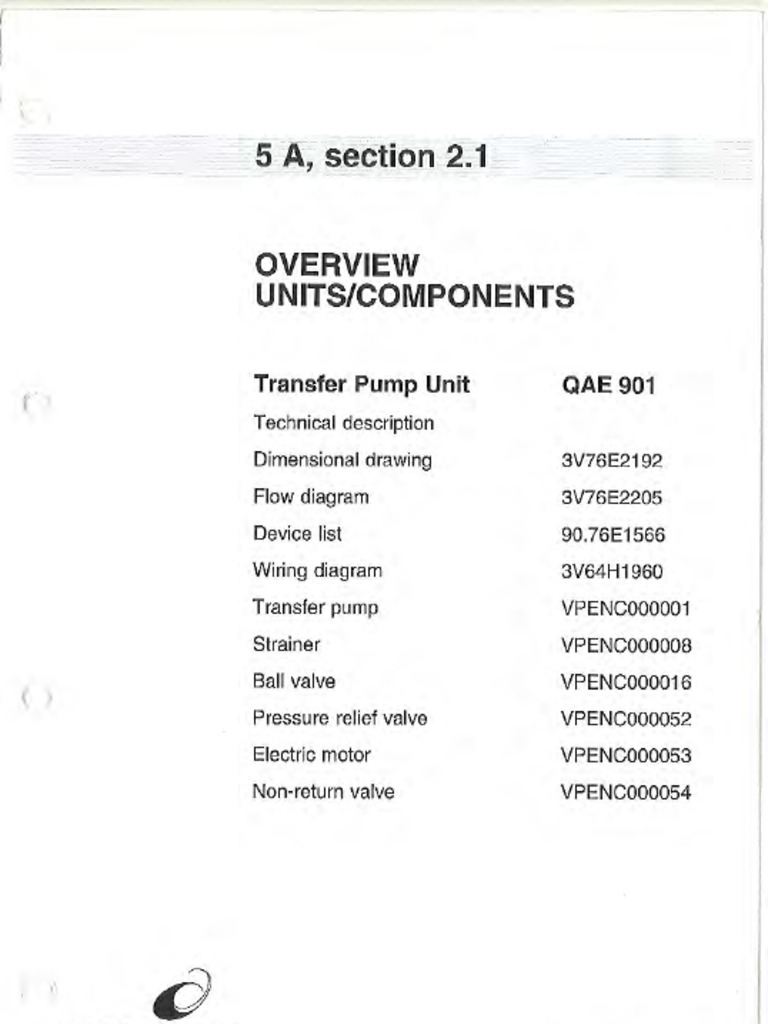 2.1 Transfer Pump Unit | PDF
