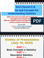 Social Work Research and Statistics July 18 2023 Quevedo