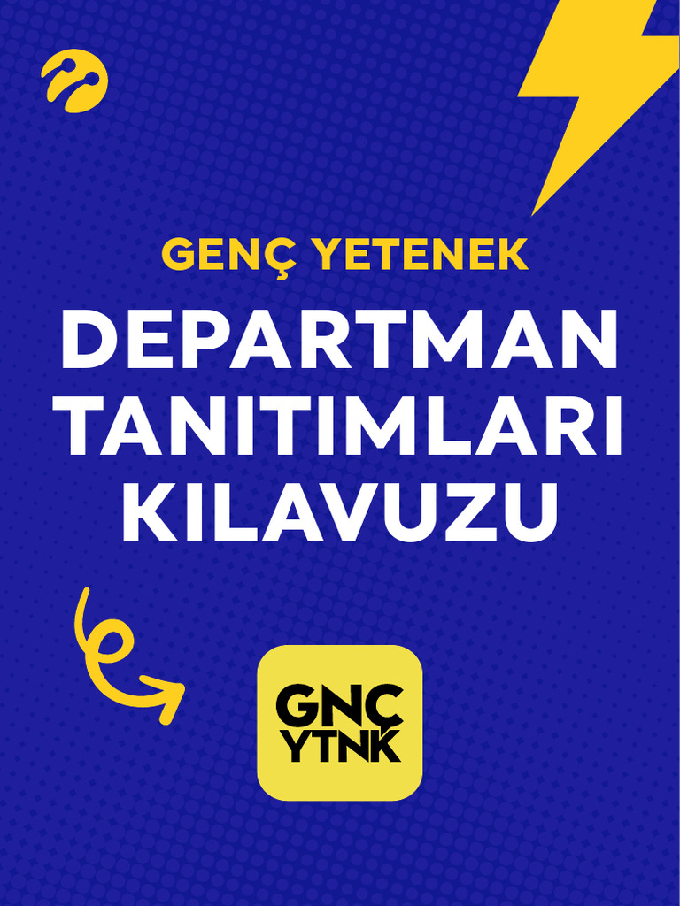 GNCYNTK Departman Tanitim Kilavuzu | PDF