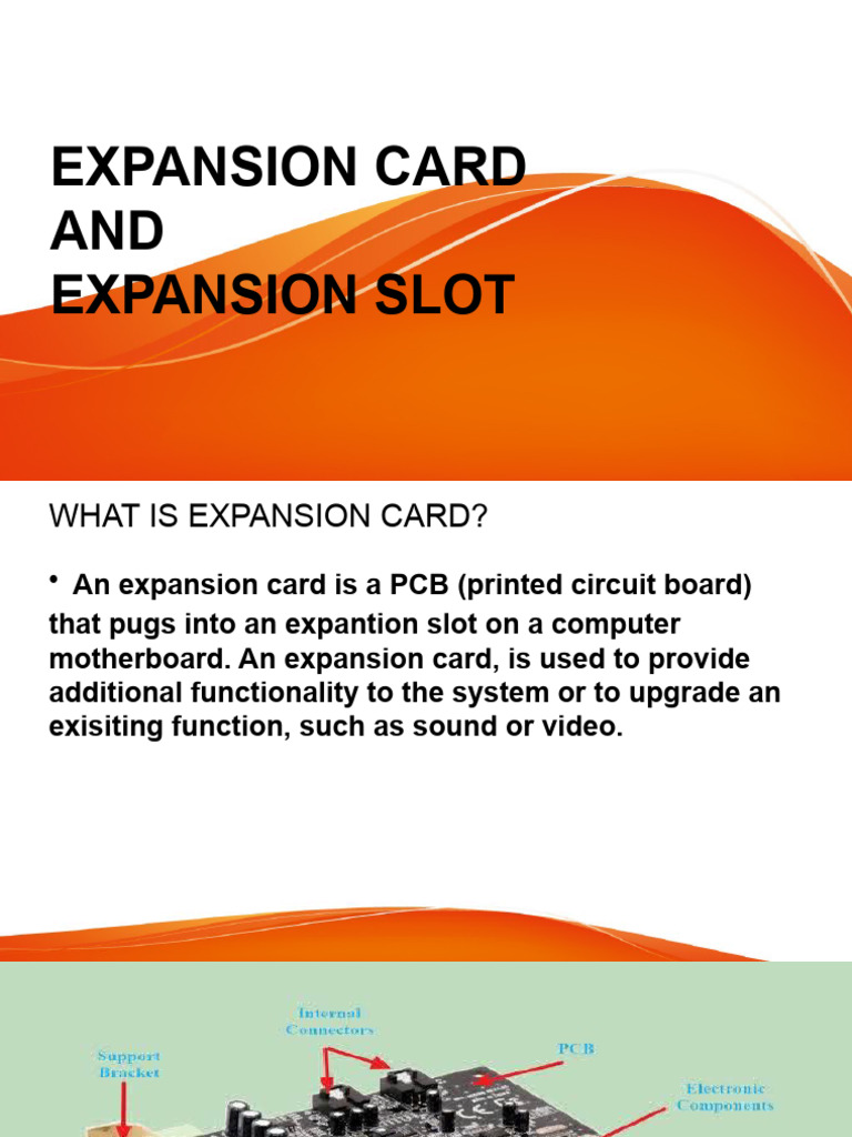 Types of Expansion Slots and Cards | PDF | Computer Engineering ...