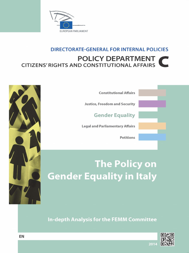 4977 1.46.thepolicyongenderequality | PDF | Gender Equality | Gender ...