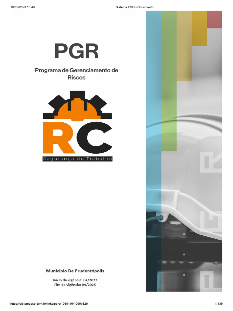 Modelo I Pgr Pdf Fatores Humanos E Ergonomia
