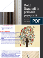 Rolul Literaturii În Perioada Pașoptistă