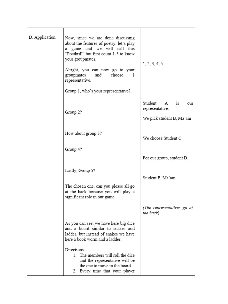 LP Application and Evaluation Not Final 2 | PDF | Poetry | Poetics