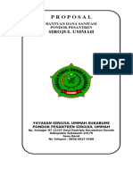 Proposal Sanitasi Pp. Sirojul Ummah