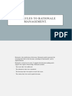 New Rules To Rationale Management