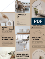 Brown Modern & Creative Furniture Trifold Brochure