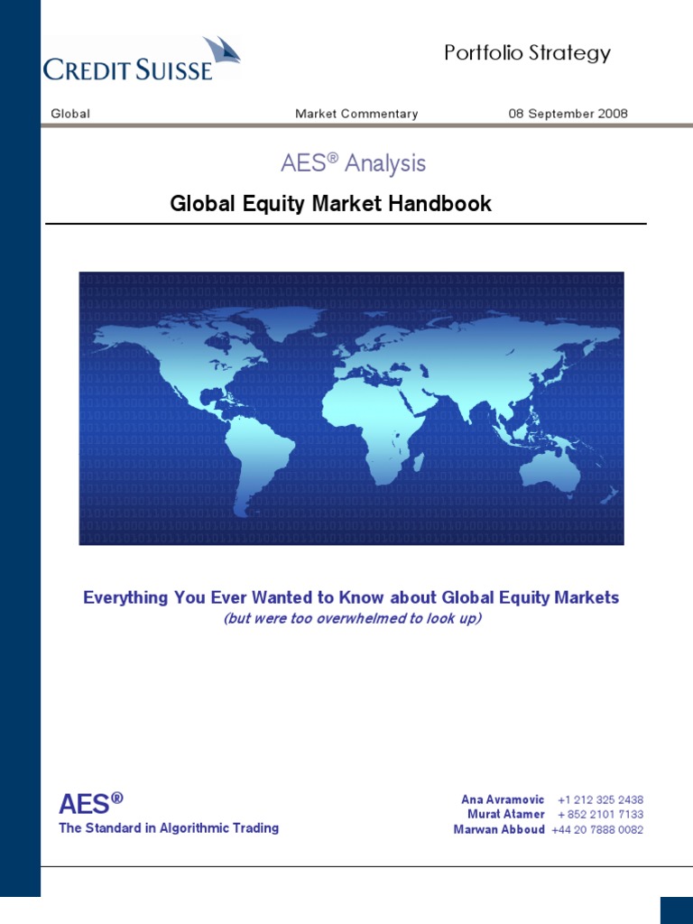 Global Markets Handbook3 | PDF | Emerging Markets | Market Liquidity