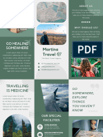 Green Olive Minimalis Modern Trip Promotion Trifold Brochure