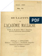 Bulletin de l'Académie Malgache VII - 1909