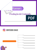 Planner Produção de Conteúdo Instagram 