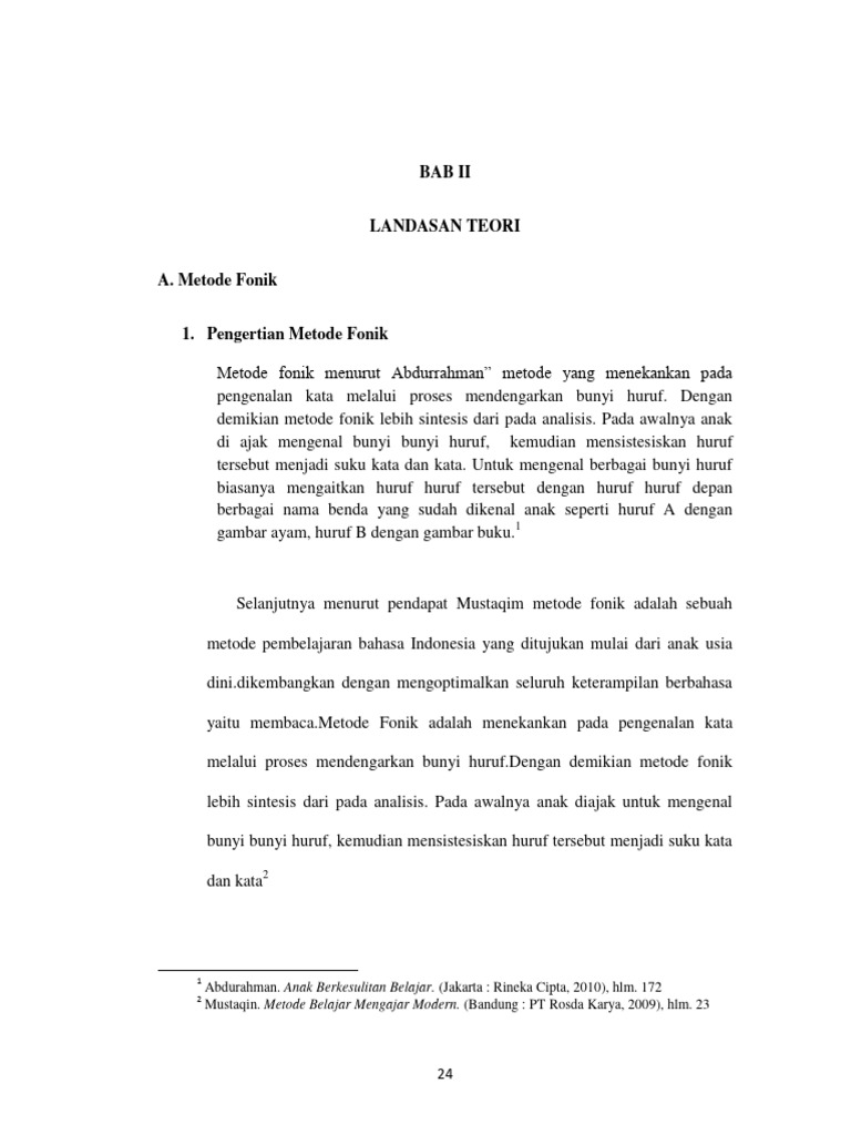 Metode Fonik dalam Pembelajaran Bahasa | PDF | Language Arts ...