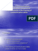 Models of Communication: communicative competence & training skills