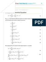 Chebyshev Differential Equation -- from Wolfram MathWorld