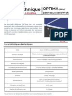 Fiche Technique OPTIMA Panneaux Sandwich