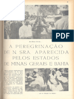 A Peregrinação de N_ Sra_ Aparecida Pelos Estados de Minas Gerais e Bahia 1966