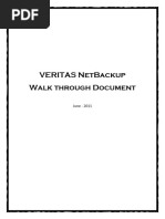 NBU Walk Through Document