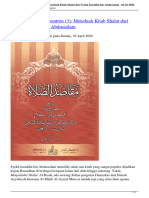 Mengenal Kitab Pesantren (3) - Menelaah Kitab Shalat Dari Syekh Izzuddin Bin Abdussalam