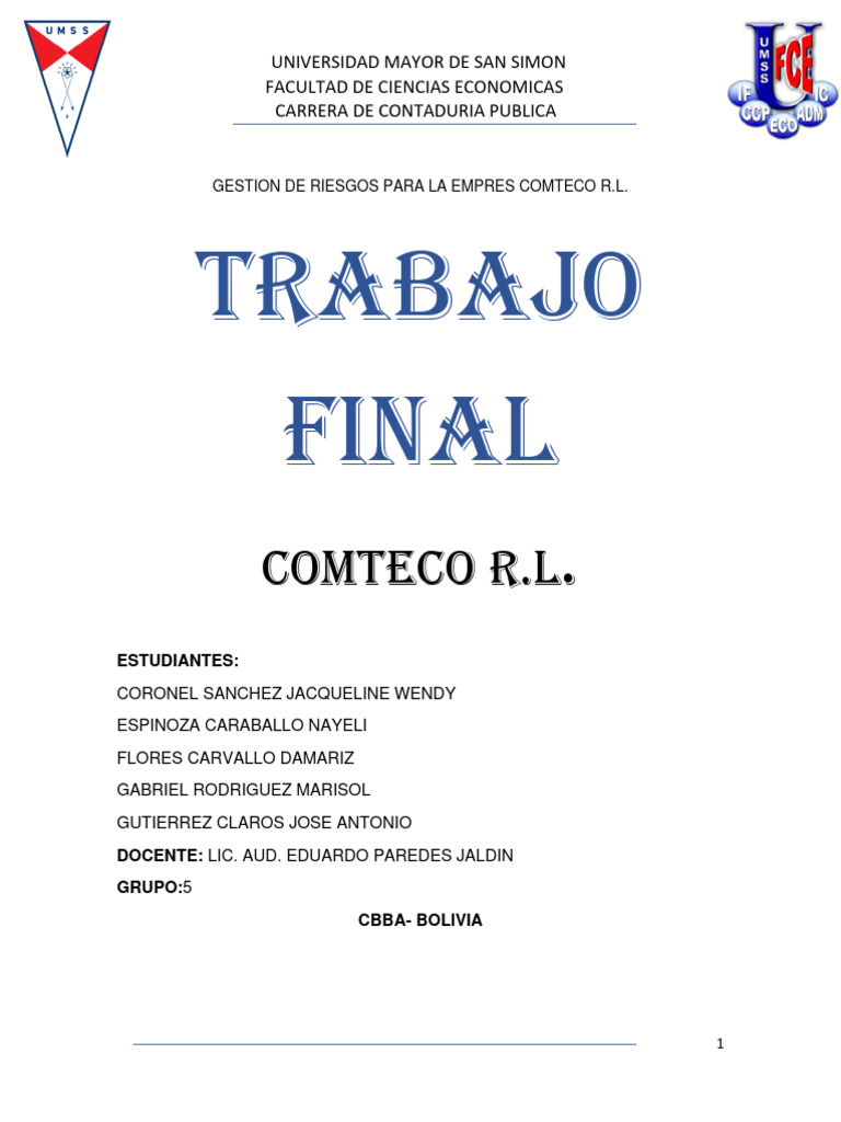 Comteco Grupo 5 Word | PDF | Televisión | Internet